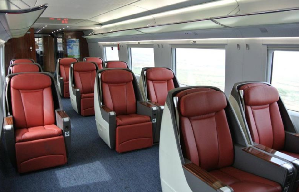 High speed rail seat