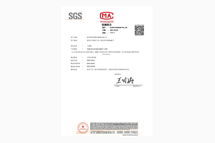 SGS Jiabetter Salt Spray Test Report NJIN2103000801PS_CN